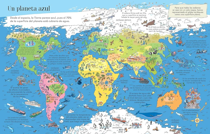 Libro y Puzzle: El planeta Tierra
