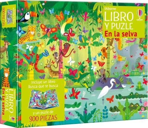 Libro y Puzzle: En la selva