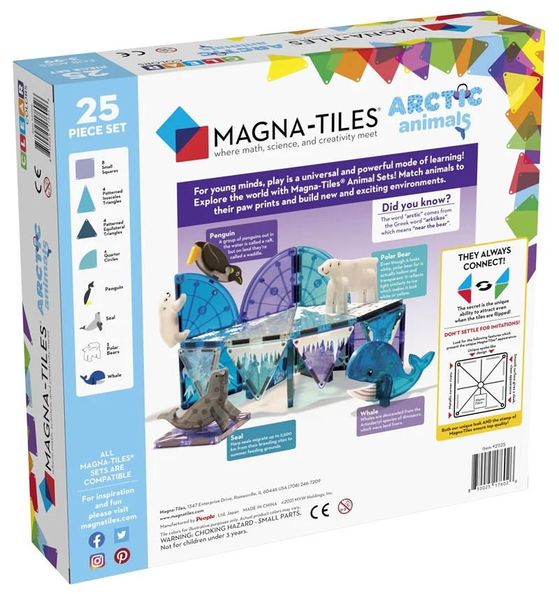 MAGNA-TILES - Set Animales del Ártico