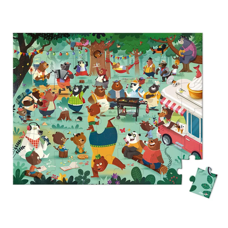 Puzzle Familia de osos - Janod