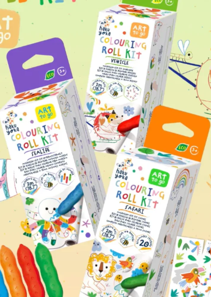 Mini rollo para colorear (varios modelos) - Hakuyoka