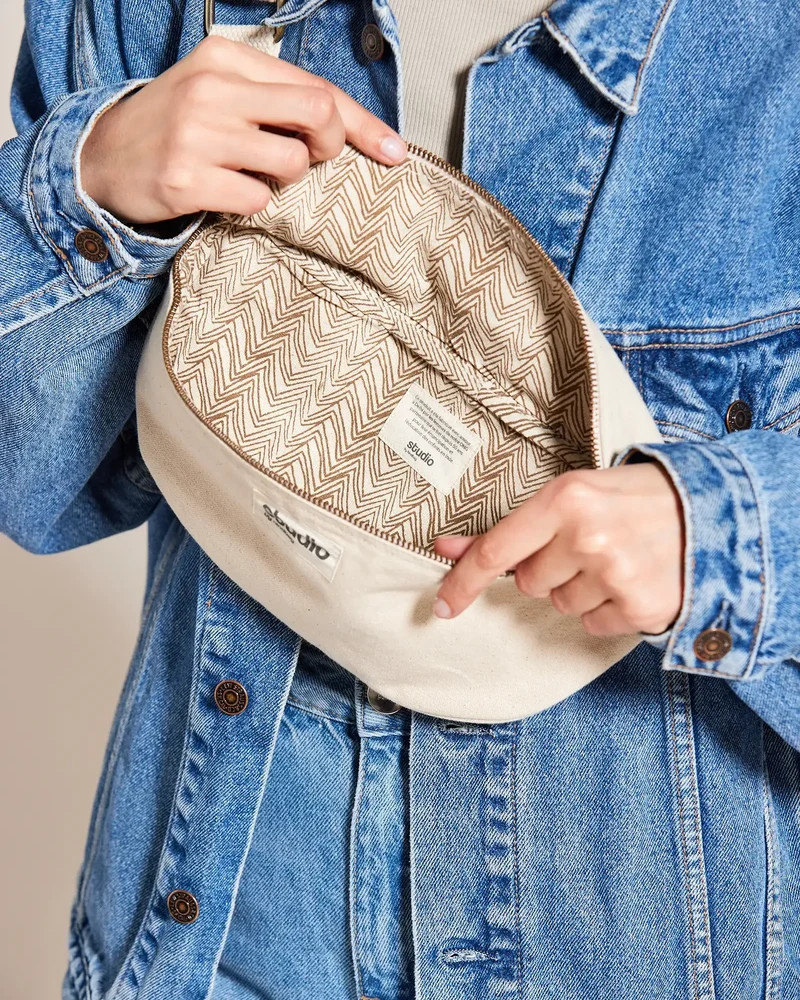 Riñonera algodón orgánico Hindbag Antoine para personalizar