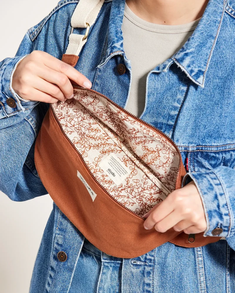 Riñonera algodón orgánico Hindbag Antoine para personalizar