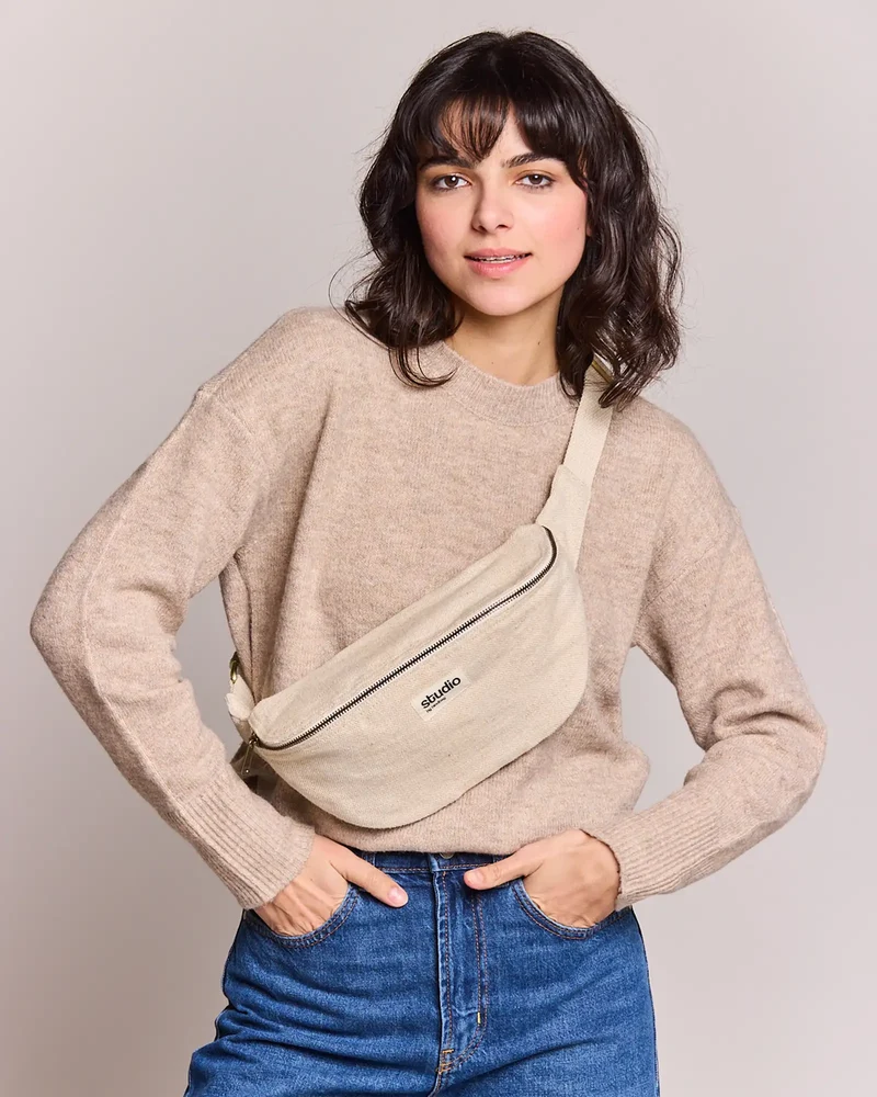Riñonera algodón orgánico Hindbag Antoine para personalizar