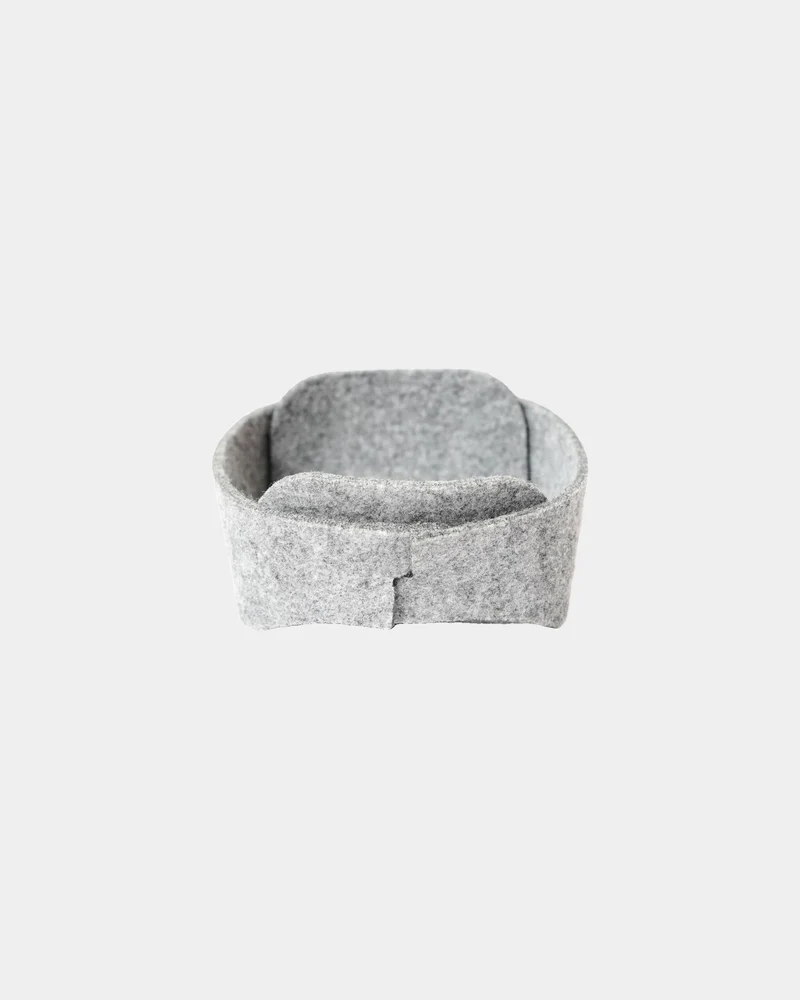 Cesta de fieltro reciclado Ekomodo Biru para personalizar