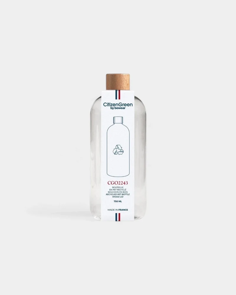 Botella de RPET reciclado made in France personalizable