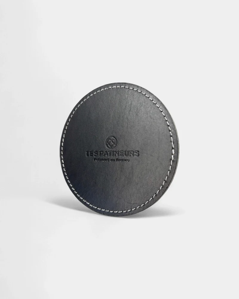 Posavasos de piel personalizable