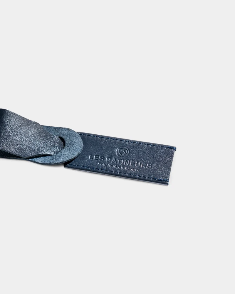 Etiqueta de equipaje de piel personalizable