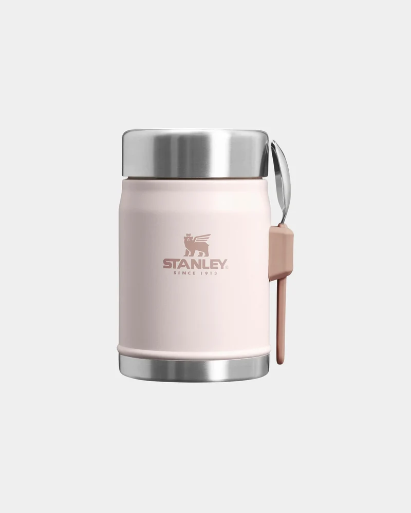 Tarro acero reciclado 400ml con cubierto para personalizar