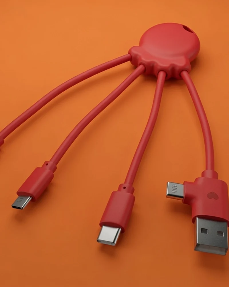 Cable de carga reciclado Octopus OBP para personalizar