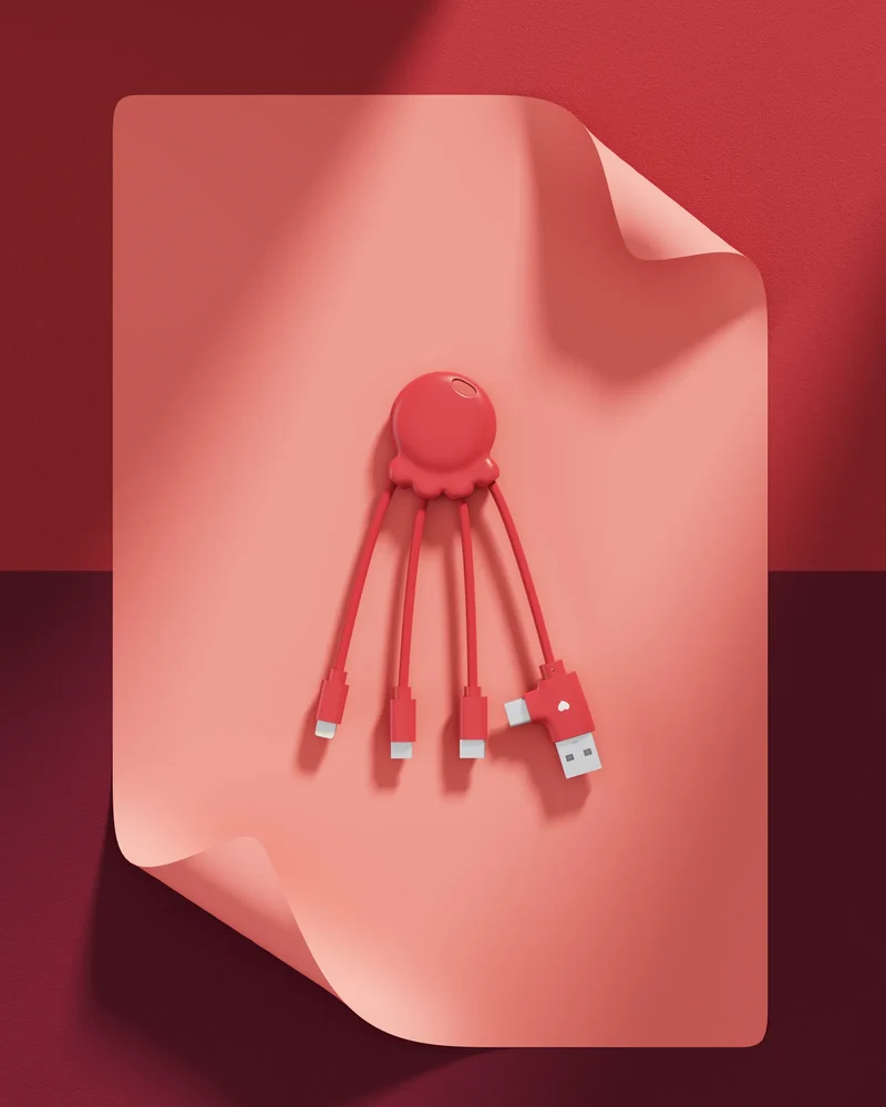 Cable de carga reciclado Octopus OBP para personalizar