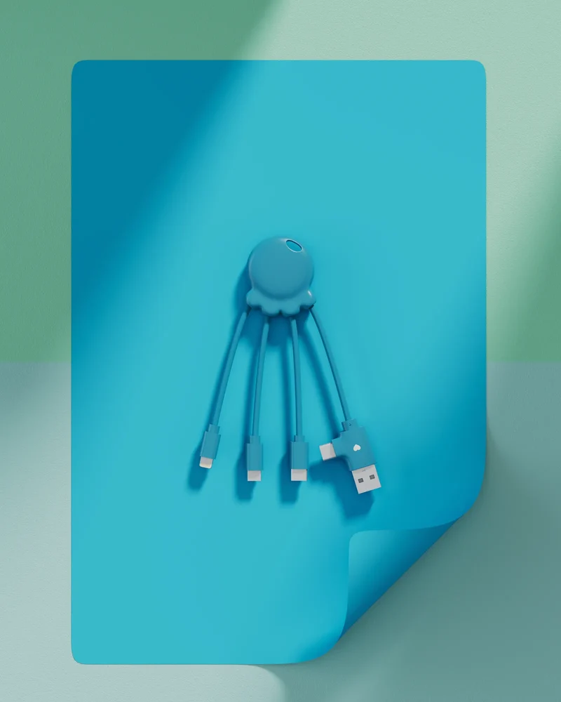 Cable de carga reciclado Octopus OBP para personalizar