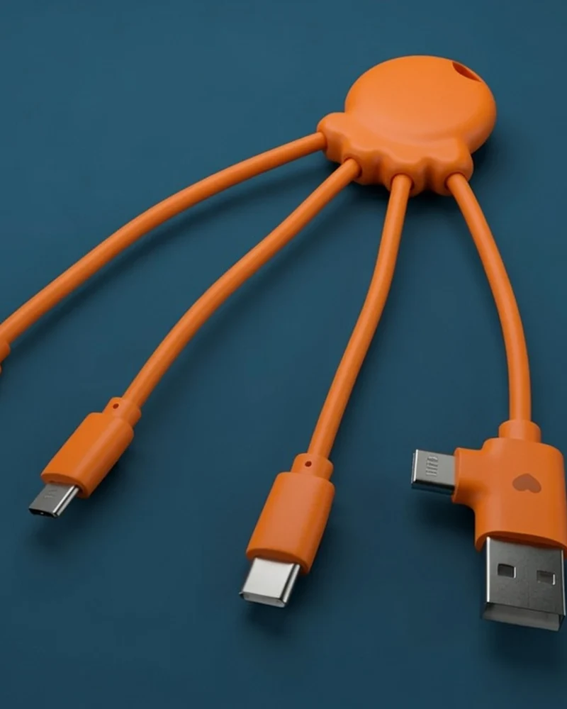 Cable de carga reciclado Octopus OBP para personalizar