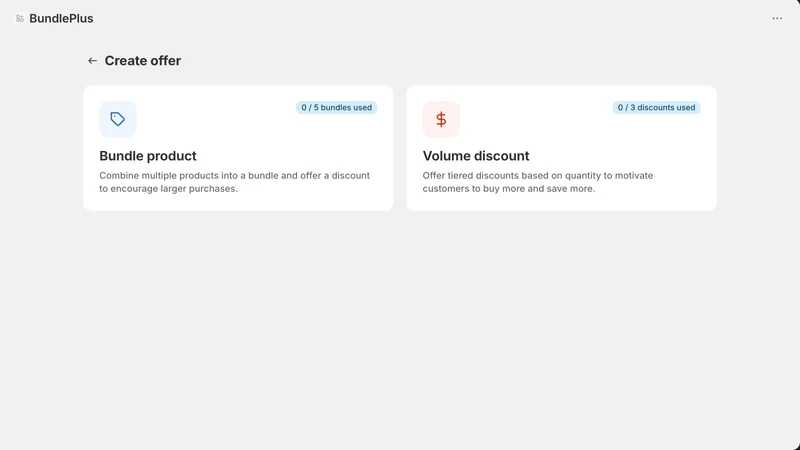 BundlePlus ‑ Bundle & Discount