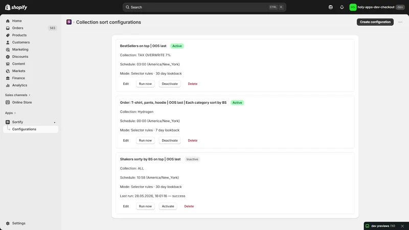 Sortify: Collection Sorting