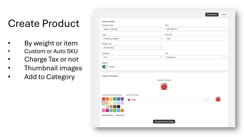 PopUp ‑ Sell by Weight
