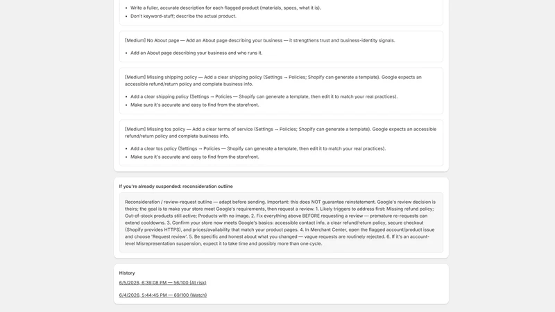 Merchant Guard: GMC Risk