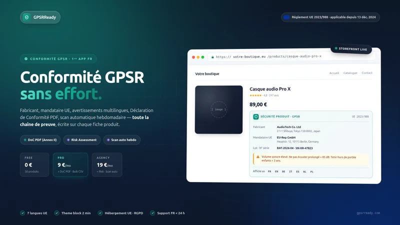 GPSRReady ‑ GPSR Compliance