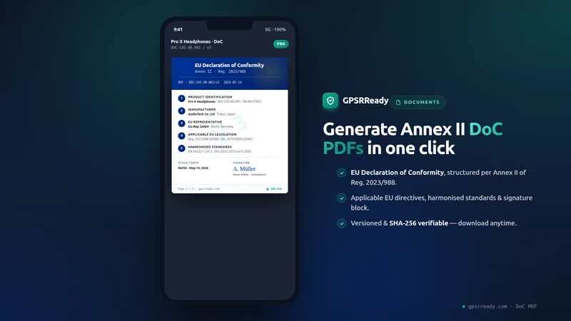 GPSRReady ‑ GPSR Compliance