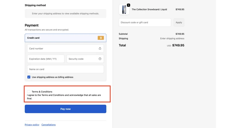 ConsentGuard: Terms Checkbox