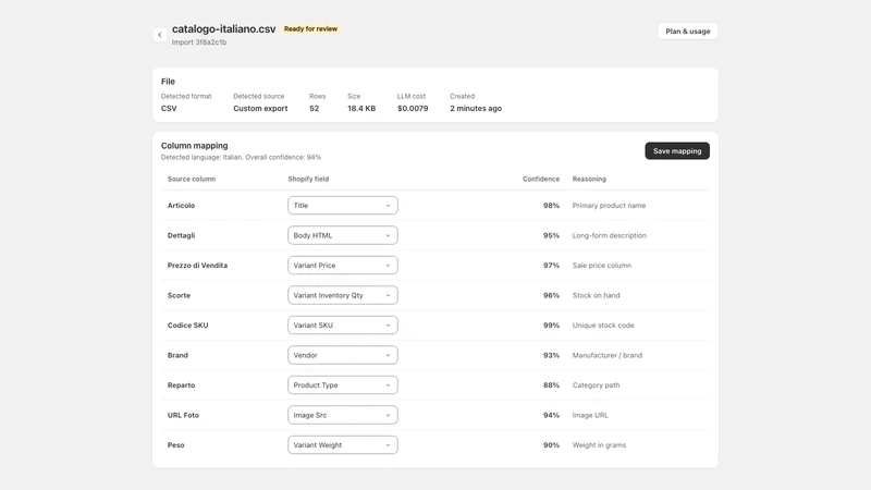 CSV2Store