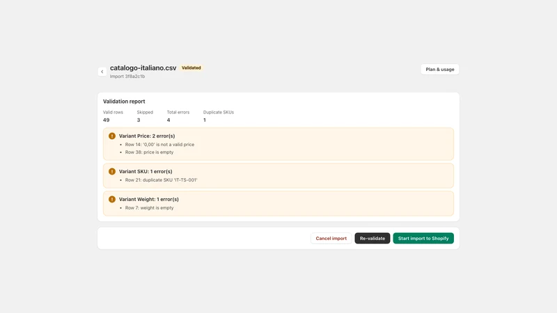 CSV2Store