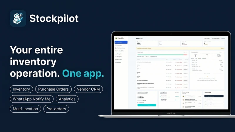 Stockpilot ‑ Inventory Ops