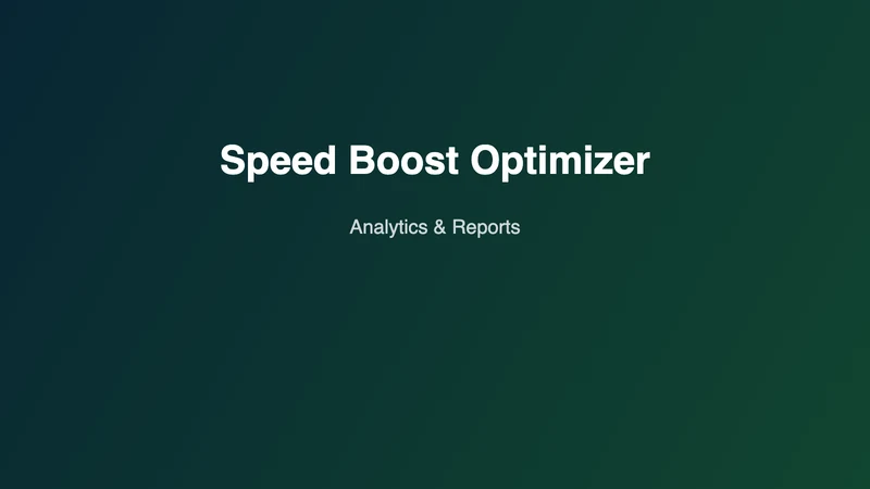 Medusa Speed Optimizer