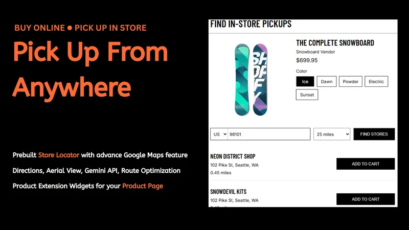 SHOPBOPIS: Store Locator & Map
