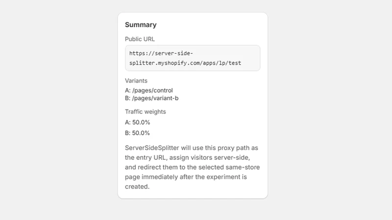 ServerSideSplitter ‑ A/B Test
