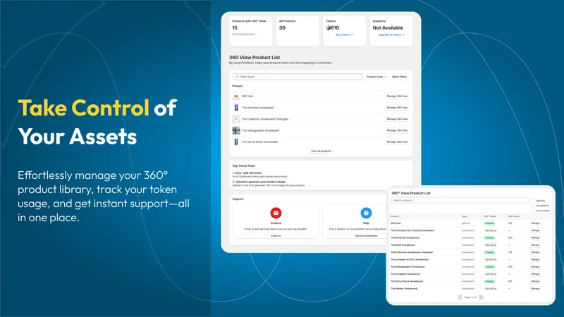 ProductSpin AI – 360º Showcase