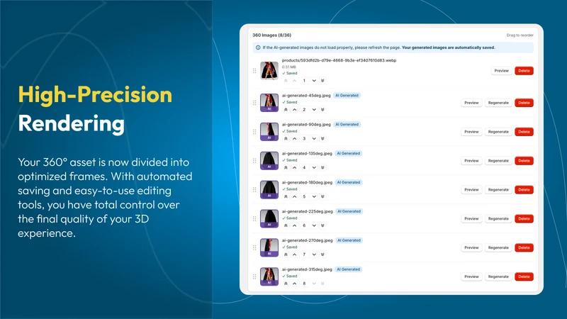 ProductSpin AI – 360º Showcase