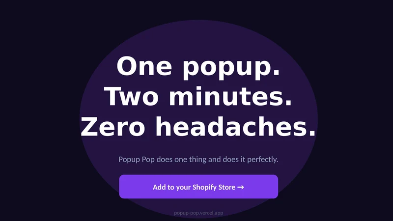 Popup Pop