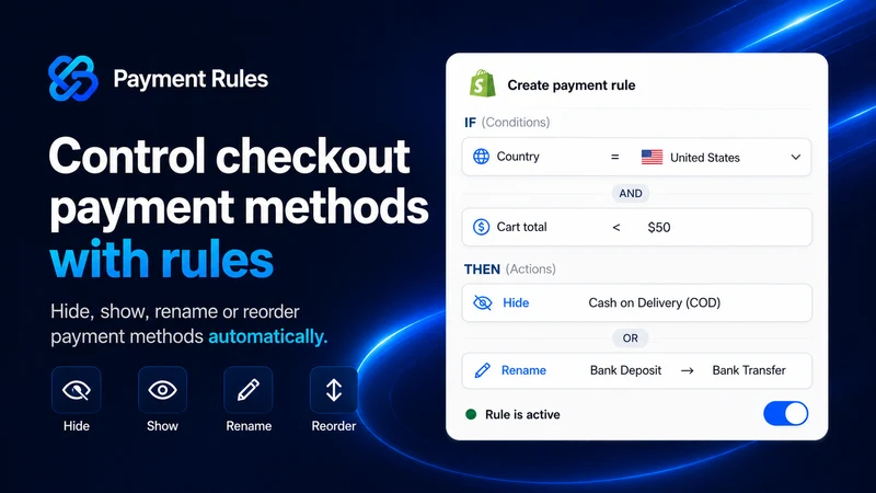Payment Rules Hide Payment