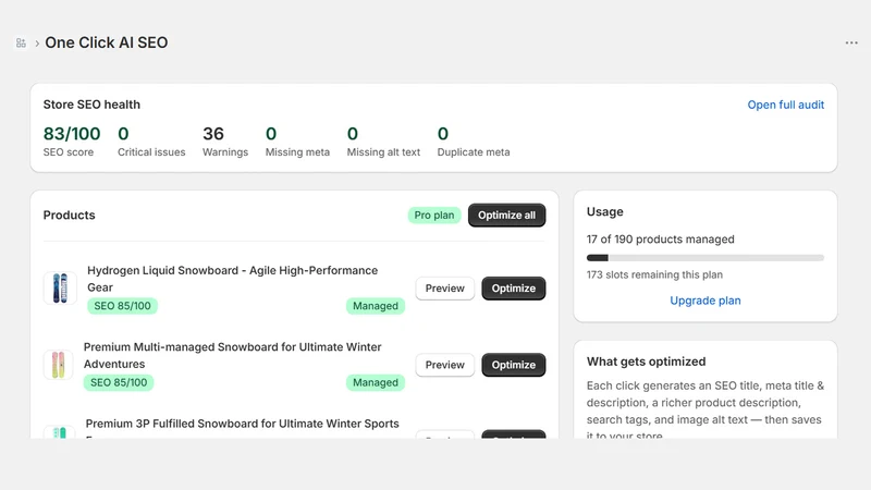 One Click AI SEO