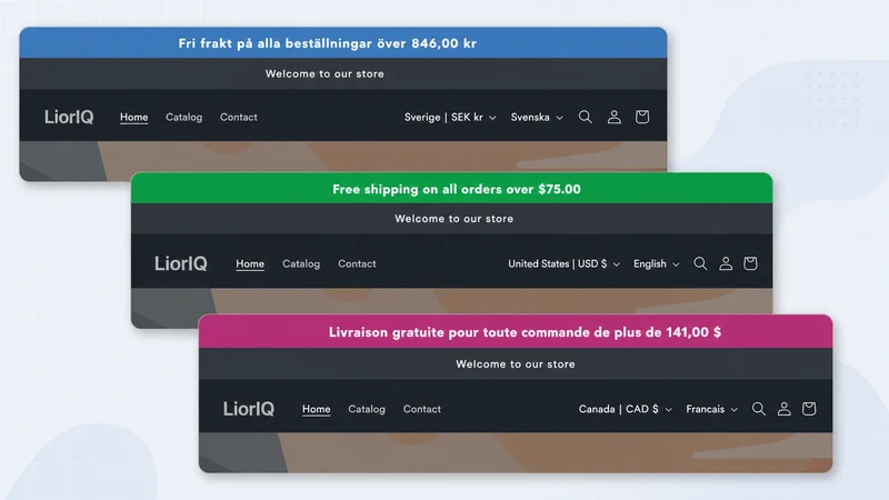 Lioriq ‑ Free Shipping A/B