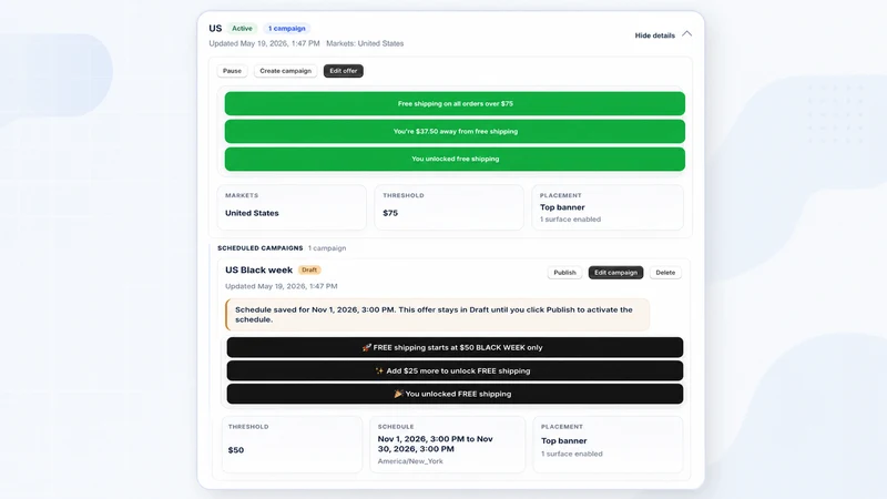 Lioriq ‑ Free Shipping A/B
