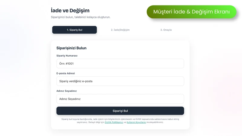 Kolayİade ‑ İade & Değişim TR