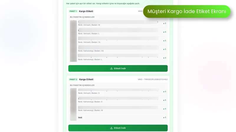 Kolayİade ‑ İade & Değişim TR