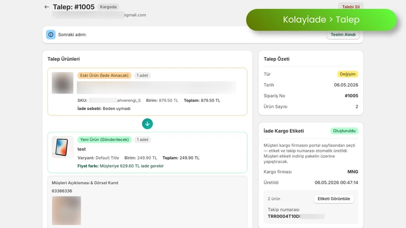 Kolayİade ‑ İade & Değişim TR