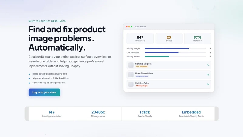 CatalogAIQ | AI Scan and Fix