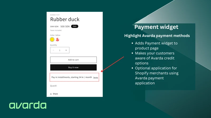 Avarda Widget