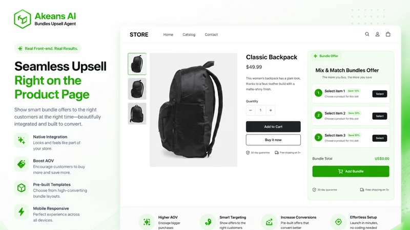 Akeans AI Bundles Upsell Agent
