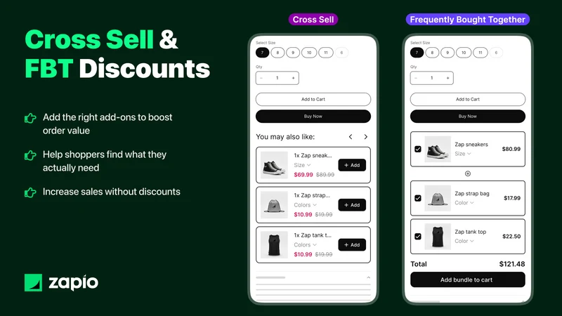Zap Bundles Upsell Cross Sell