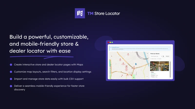 TM Store Locator ‑ Google Maps