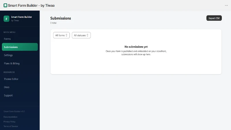 Smart Form Builder ‑ by Tiwaa
