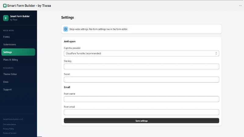 Smart Form Builder ‑ by Tiwaa
