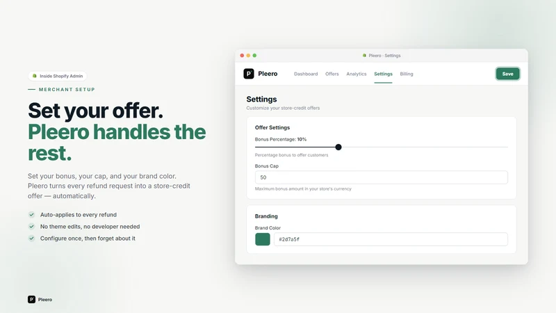 Pleero: Refund to Store Credit