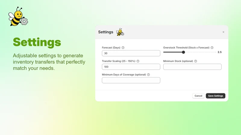 BeeBalanced Transfer Generator