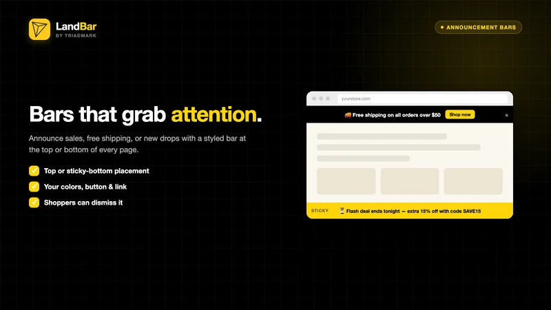 TM LandBar ‑ Pages & Banners
